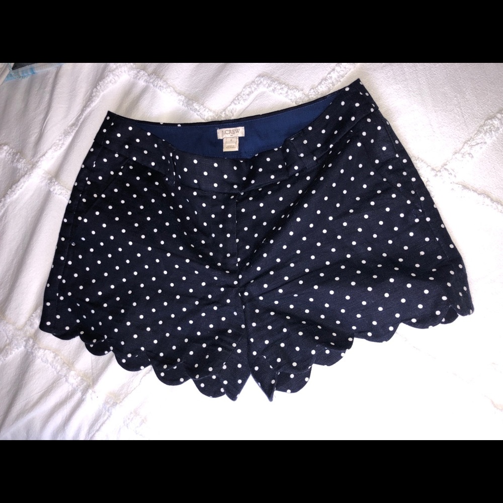 J. Crew printed scallop shorts